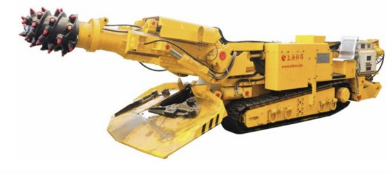 Underground mining shuttle / continuous miner machine — 16-hour continuous duty at high pressure, the scenario where radial piston motors hold up where orbitals don't.