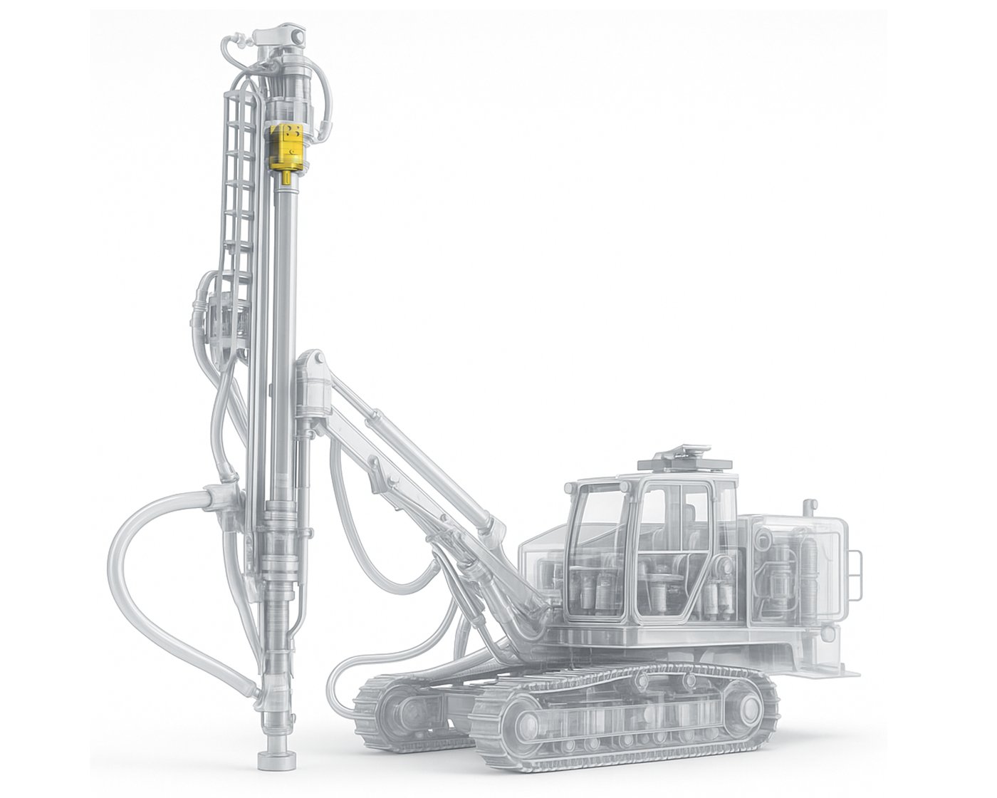 Crawler drilling machine using THOTH BM4 orbital hydraulic motor