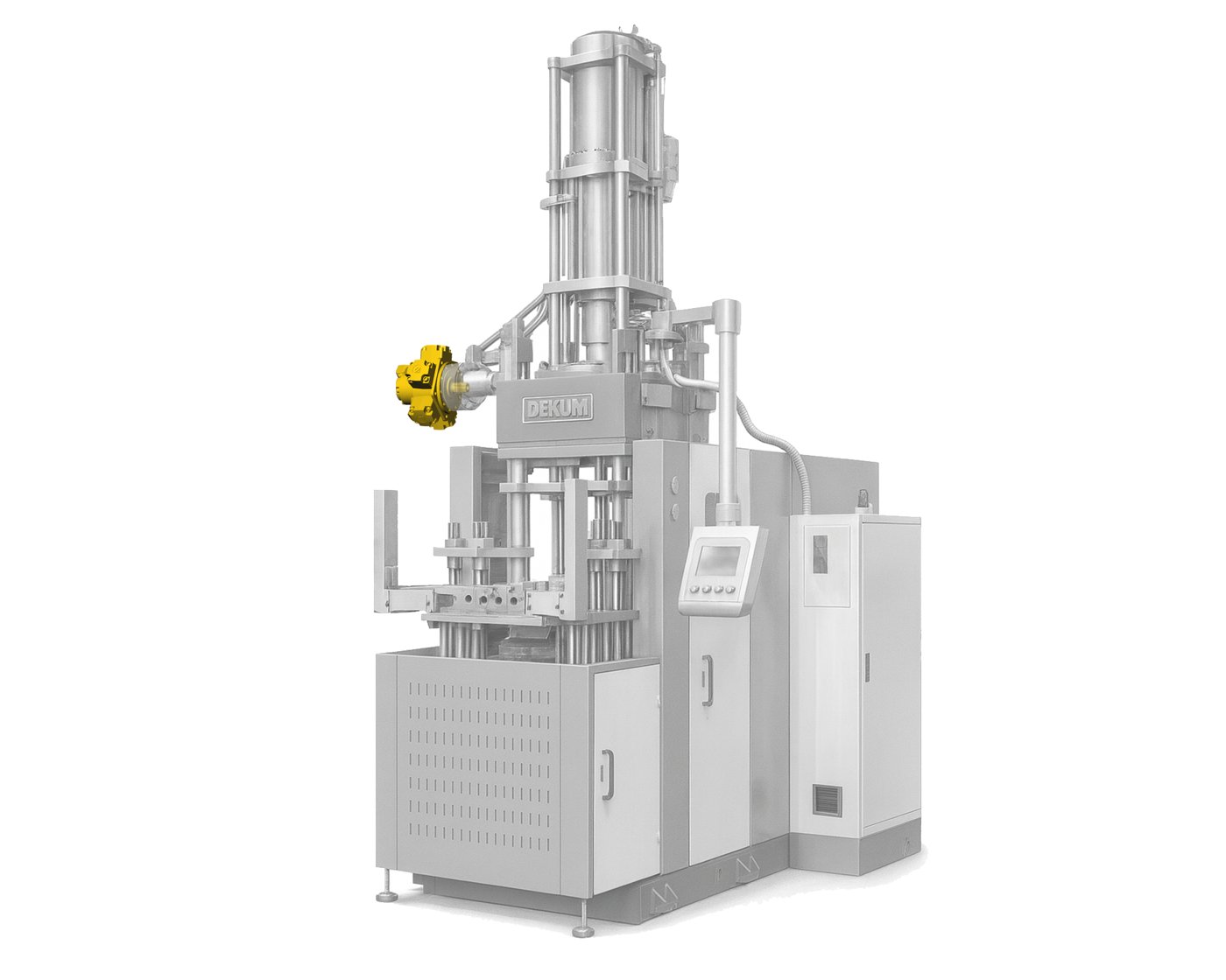 Rubber injection machine driven by THOTH JMDG radial piston motor