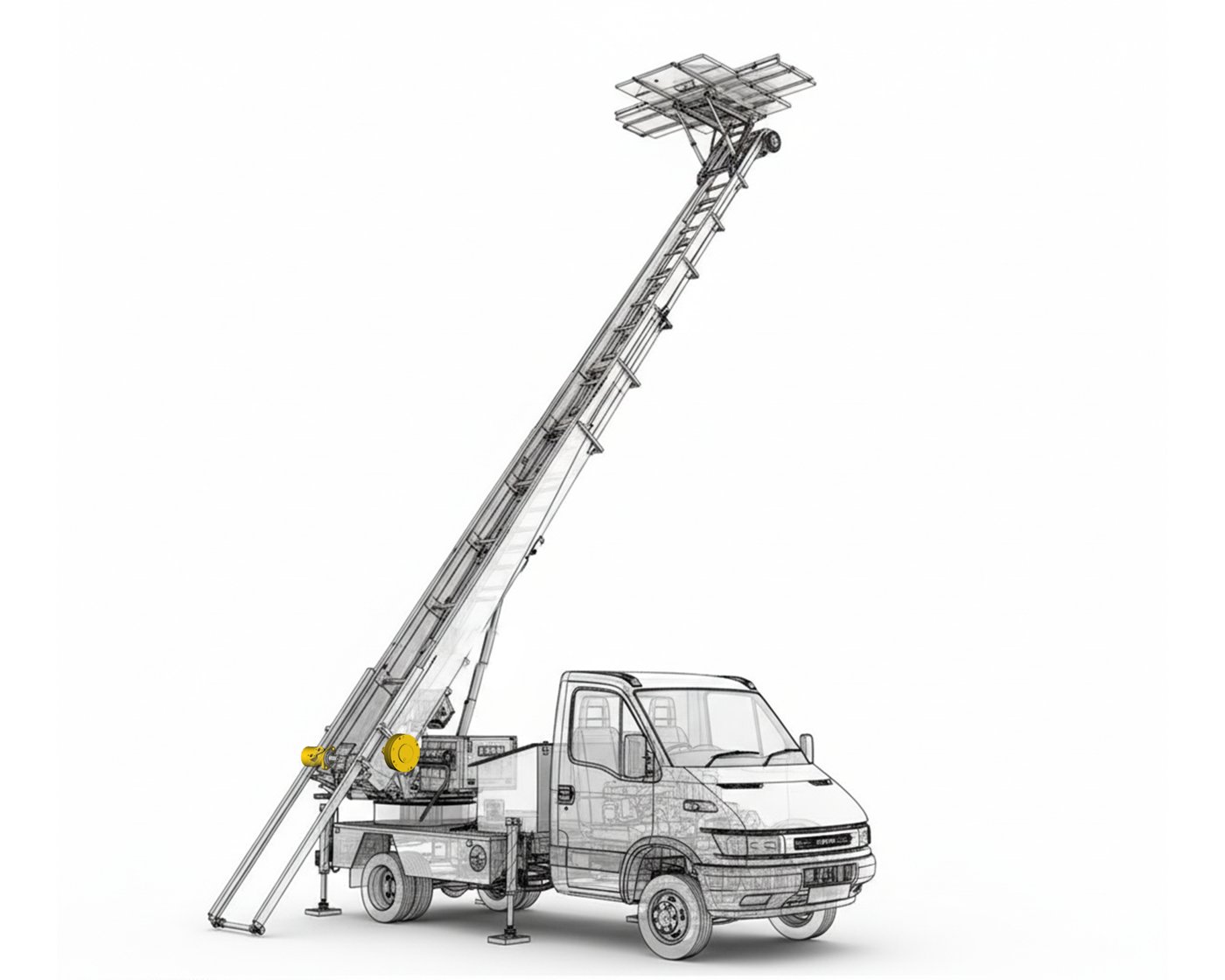 Furniture lift truck using THOTH BMR motor and ZDM3 disc brake