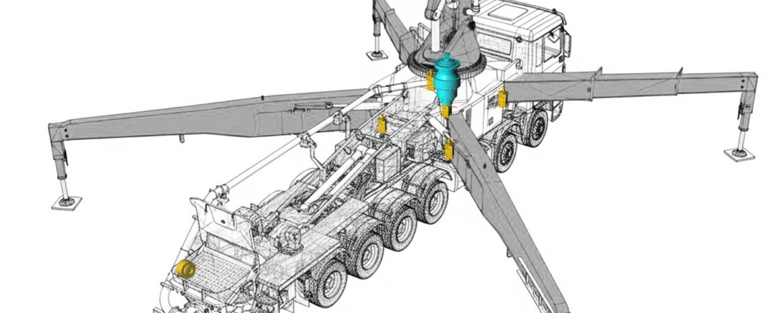 Concrete Pump Truck: [QJM] & [BM3Y] & [ZCM]