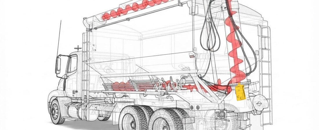 Grain & Feed Truck Auger: [BM3Y]