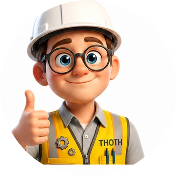 THOTH sales guide character, thumbs up expression